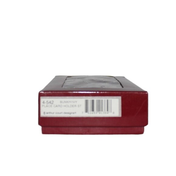 Arthur Court Bunny / Ivy Rabbit Place Card Holders Vintage Set Of 4 Original Box - Picture 6 of 6